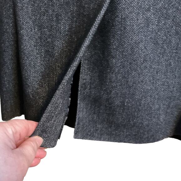 MESSAGERIE Italy Men Blazer US 38 EU 50Grey Herringbone Lana Wool-Read - Picture 10 of 16